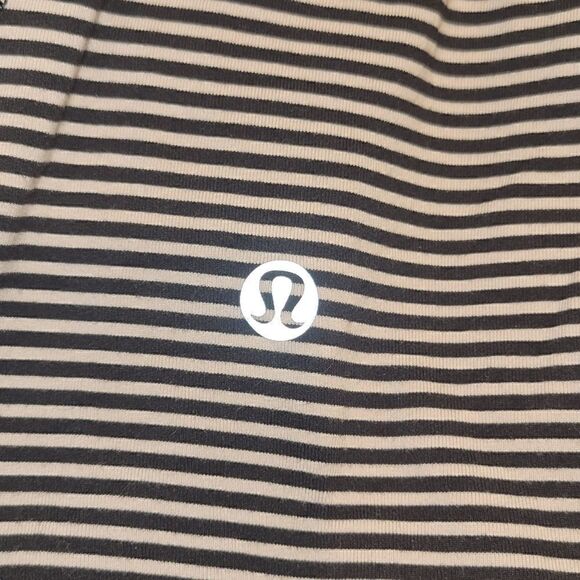 Lululemon Sunset Salutation Long Sleeve Mini Pop Stripe Black Mink Berry Top 6 - Picture 10 of 10